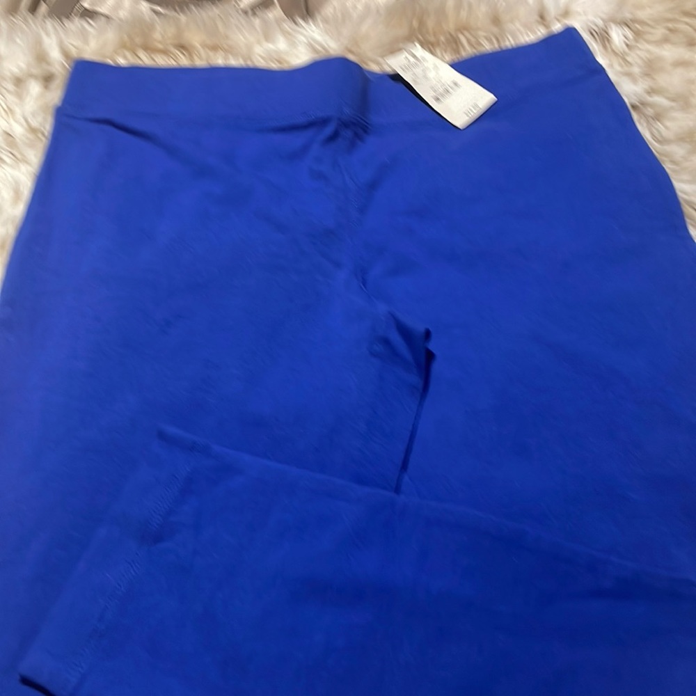 Medium size crop leggings beautiful blue - Picture 1 of 3